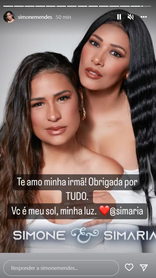 Simone Mendes mandou recado para Simaria após anúncio do fim da dupla (Imagem: Reprodução/Instagram)