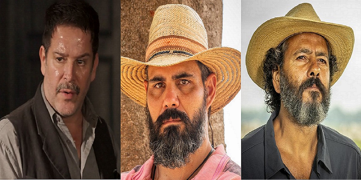 Alcides (Juliano Cazarré), Tenório (Murilo Benicio), José Leoncio (Marcos Palmeira)