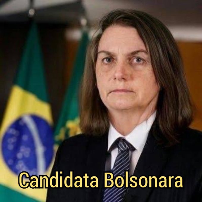 Internautas fazem montagem "feminina" de Jair Bolsonaro