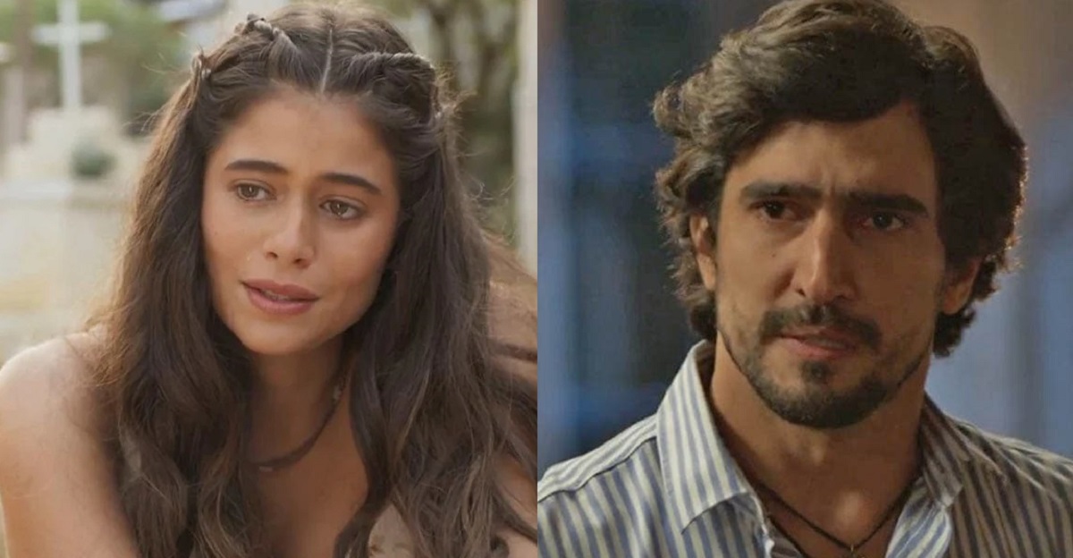 Tertulinho (Renato Goés) e Candoca (Isadora Cruz) (Reprodução/TV Globo)
