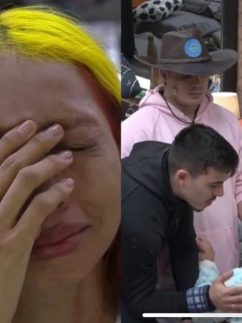 Ruivinha chora em A Fazenda 14 e Thomaz Costa decide fazer oração (Reprodução/Playplus)
