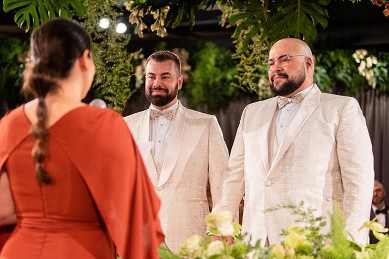 Tiago Abravanel se casou com Fernando Poli (Foto: Reprodução/Instagram)