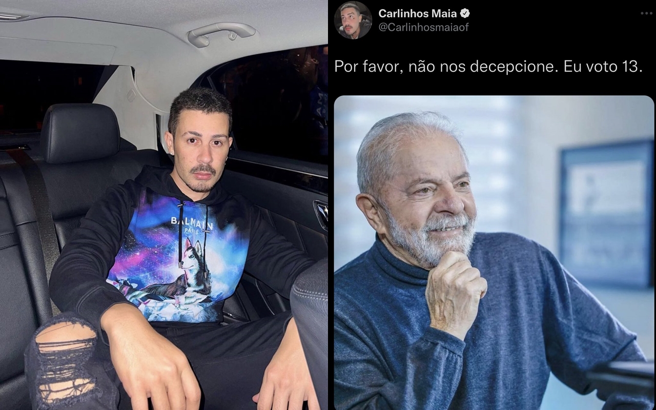 Carlinhos Maia assumiu que iria votar em Lula e recebeu críticas dos fãs (Reprodução/Instagram)
