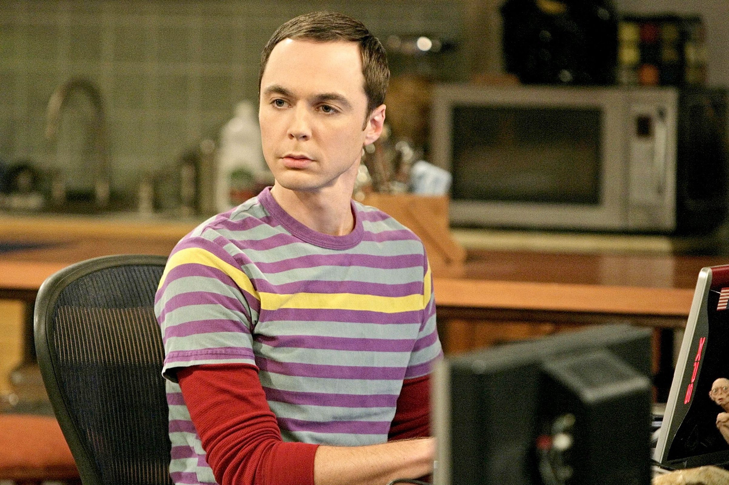 Sheldon (Jim Parsons) em The Big Bang Theory