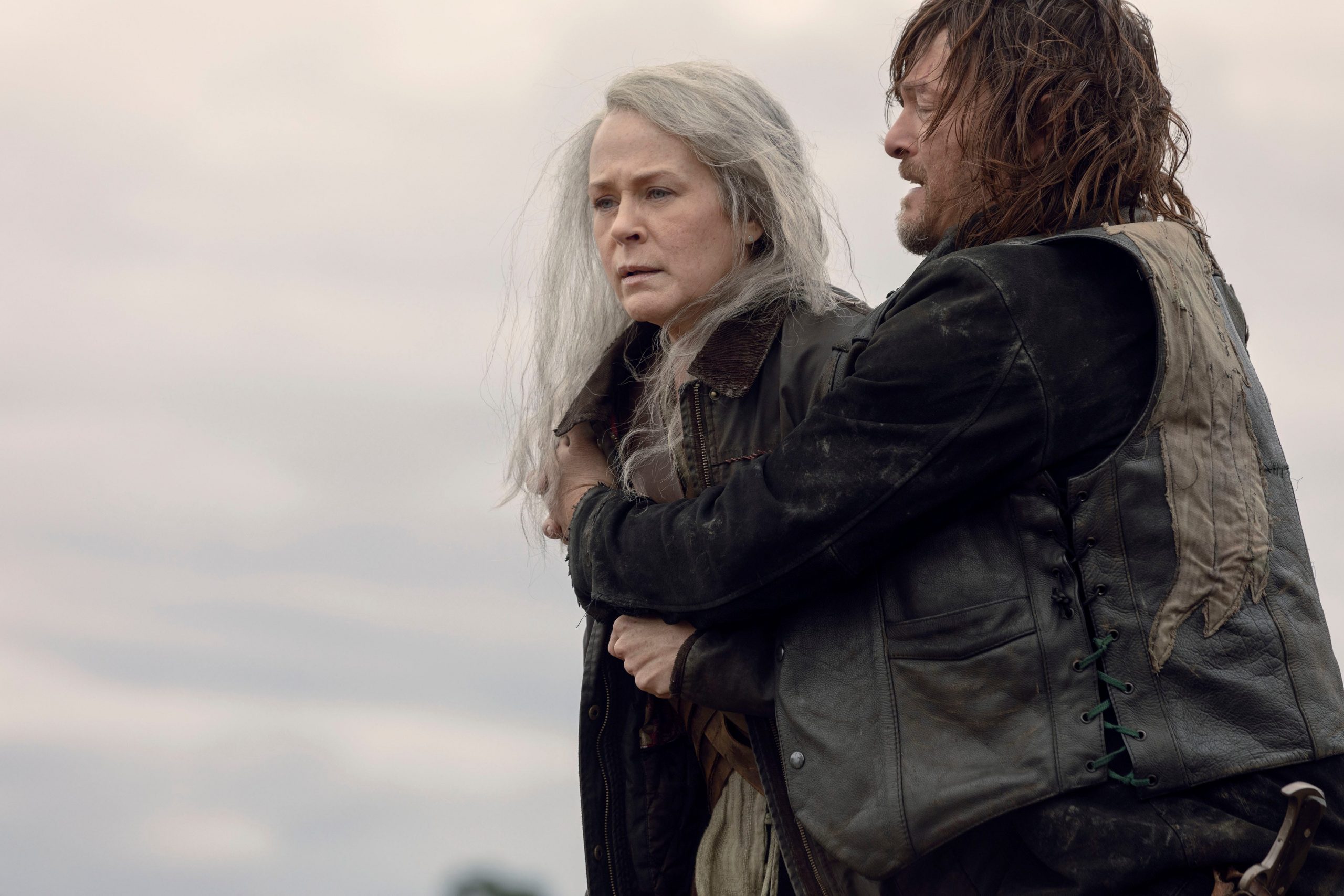 Carol (Melissa McBride) e Daryl (Norman Reedus) em The Walking Dead