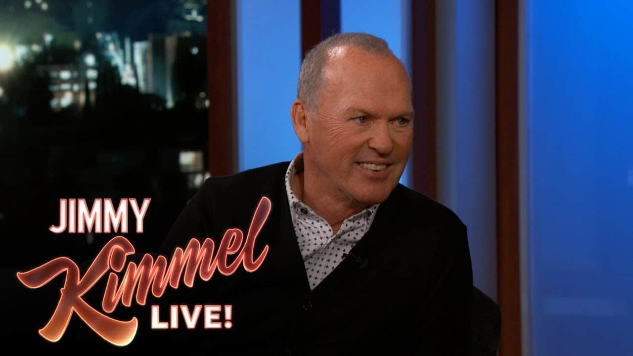 Michael Keaton no programa de Jimmy Kimmel