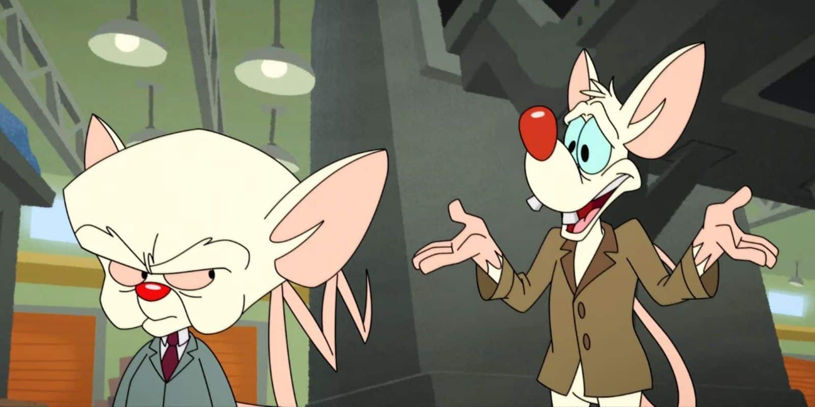 Pinky e Cérebro em Animaniacs (Reprodução / Hulu)