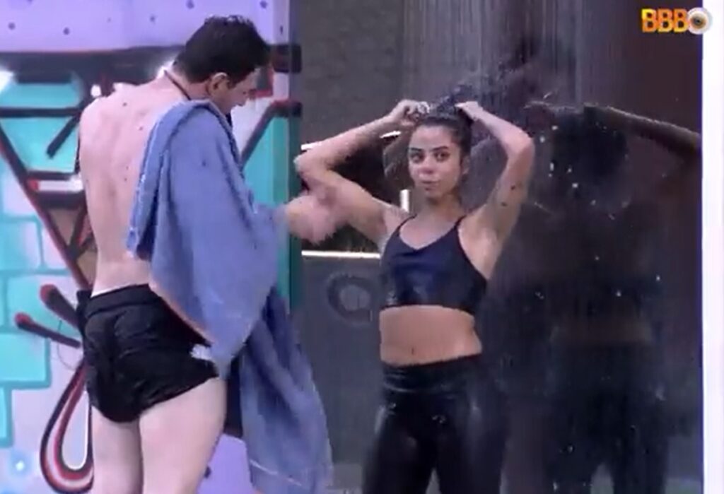 BBB 2023: Eliminado de prova, Gustavo confessa que descumpriu regra Gustavo Benedeti e Key Alves