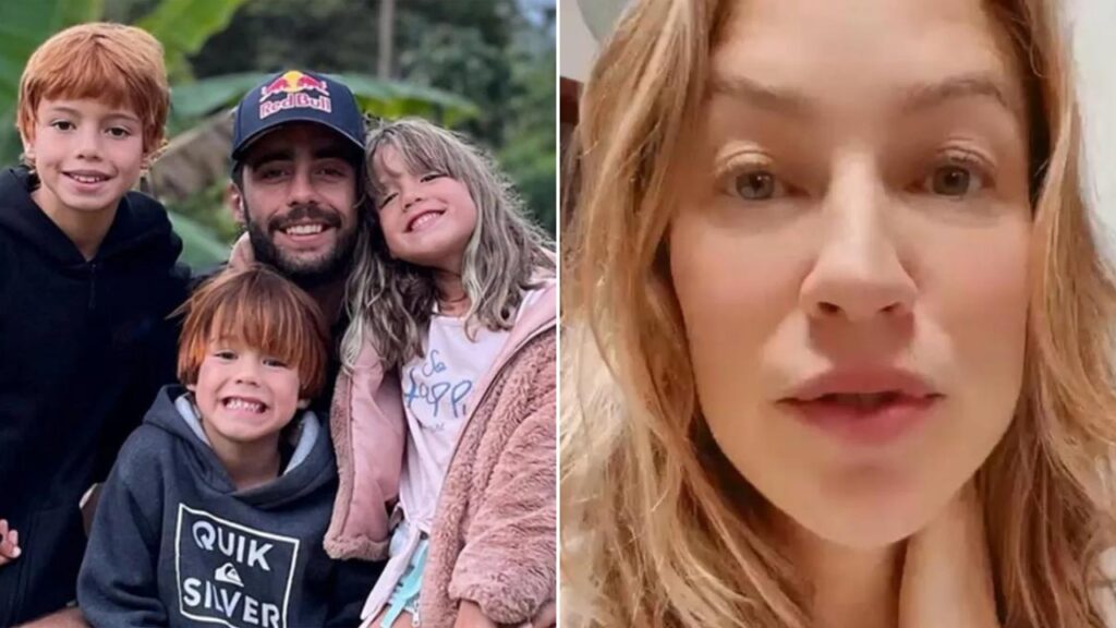 Em meio à polêmica, filho de Luana Piovani se ‘rebela’: “Ajudem meu pai” Luana Piovani, Pedro Scooby e filhos