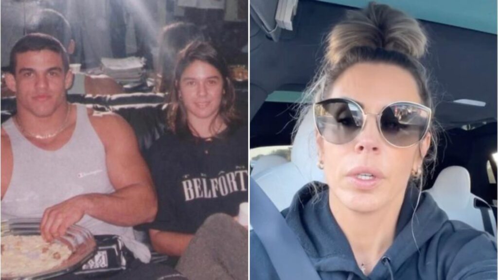 Joana Prado se emociona ao falar do desaparecimento de Priscila Belfort Vitor Belfort, Priscila Belfort e Joana Prado