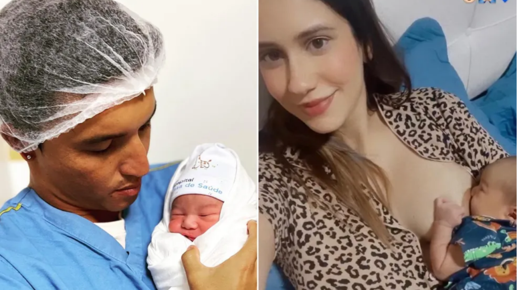 Flávio Nakagima e filho