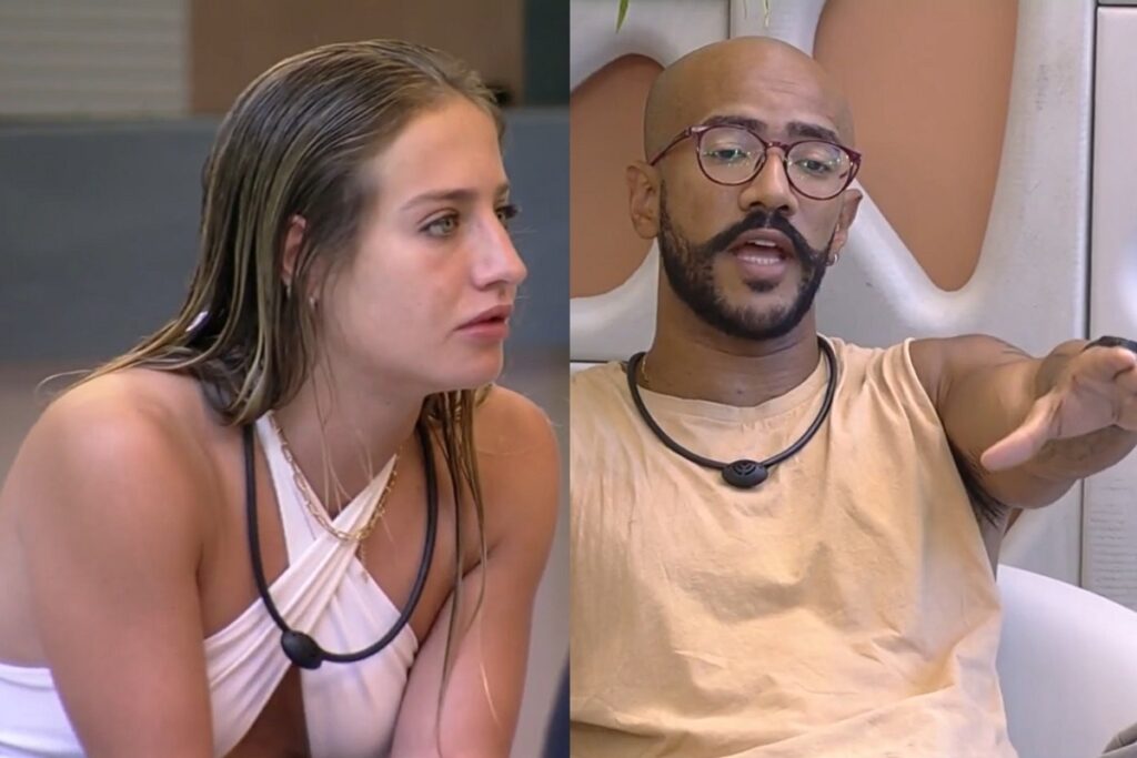 BBB 2023: Bruna Griphao e Ricardo batem boca e clima pesa Bruna Griphao e Ricardo Camargo discutem no BBB 2023