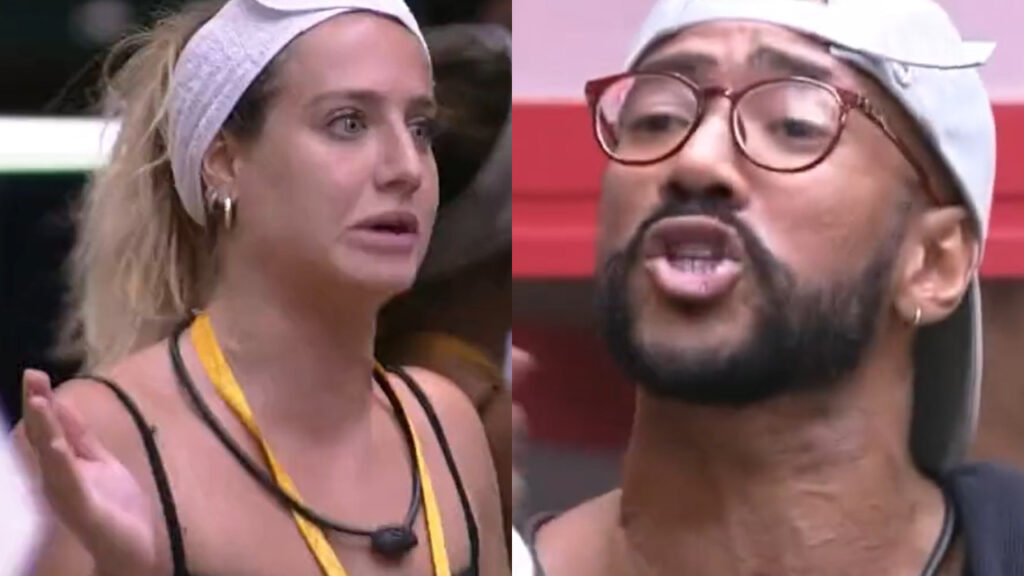 BBB 2023: Bruna e Ricardo protagonizam barraco e clima esquenta Bruna Griphao e Ricardo armam barraco