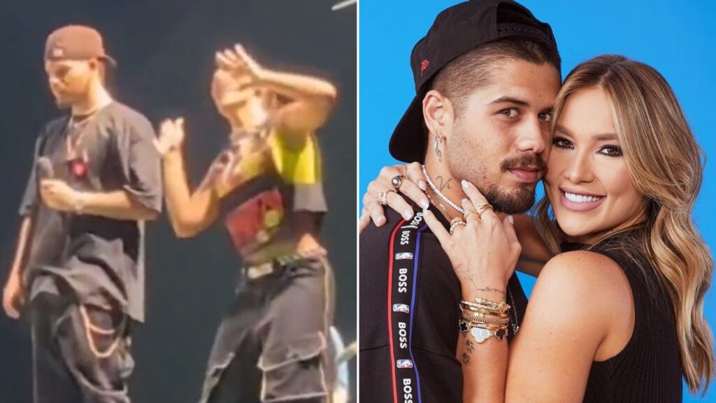 Zé Felipe paralisa no meio do show e é socorrido por Virgínia Fonseca Zé Felipe e Virginia