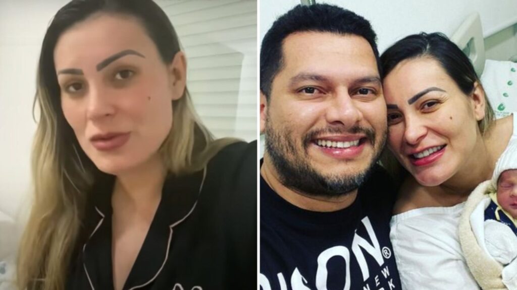 Andressa Urach se estressa após o ex-marido tirar o filho da própria mãe Andressa Urach