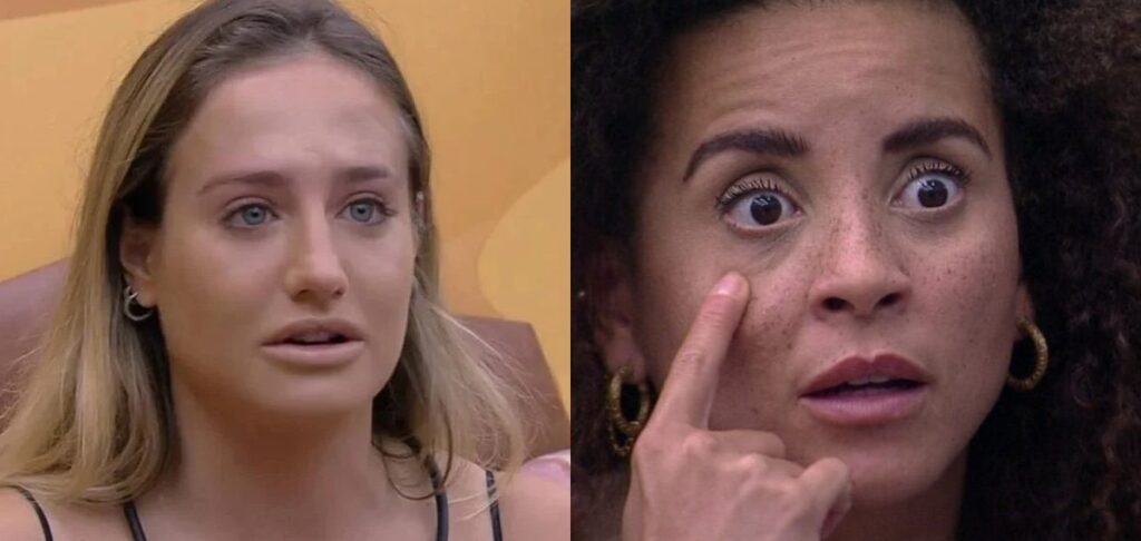Bruna Griphao tira conclusão chocante sobre Domitila no BBB 2023 Bruna Griphao e Domitila Barros no BBB 2023