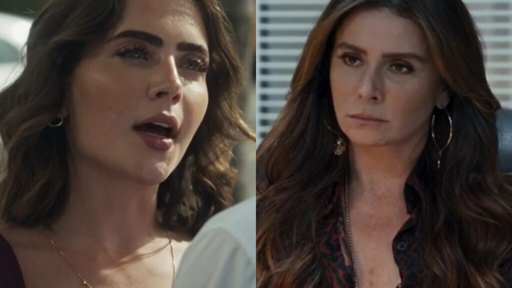 Travessia: Chiara grávida, Guerra passa mal e Cidália faz descoberta Chiara e Helô em Travessia