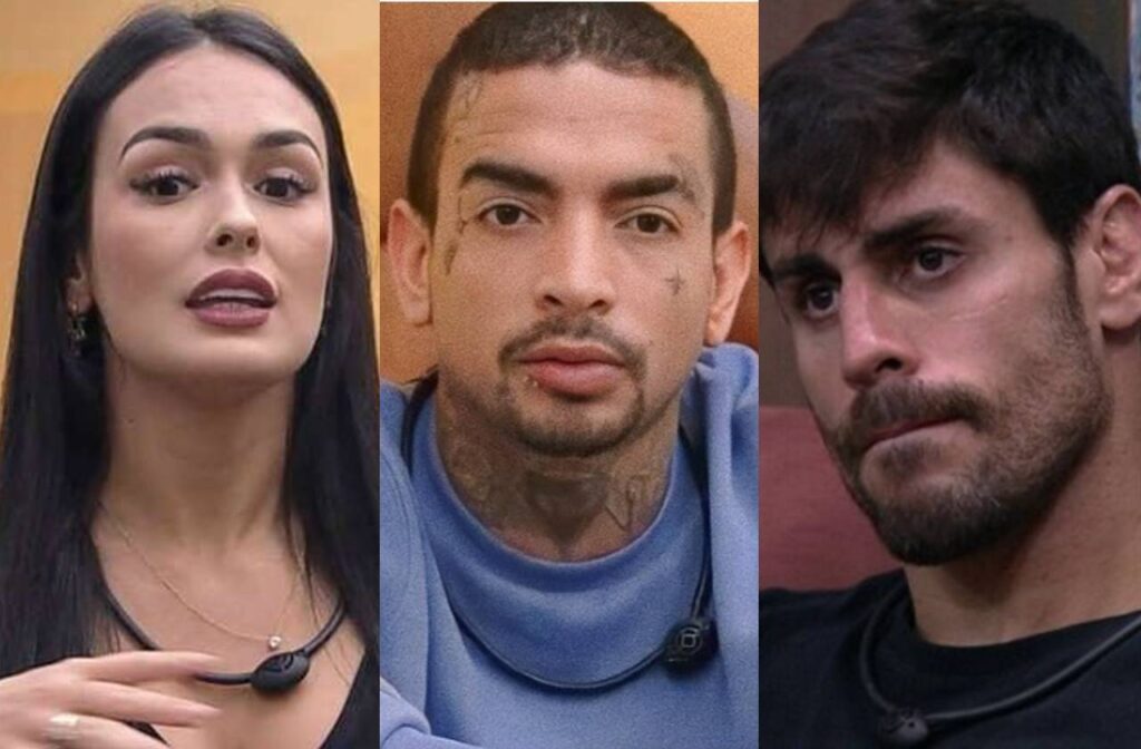 Larissa Santos, MC Guimê e Cara de Sapato, do BBB 2023