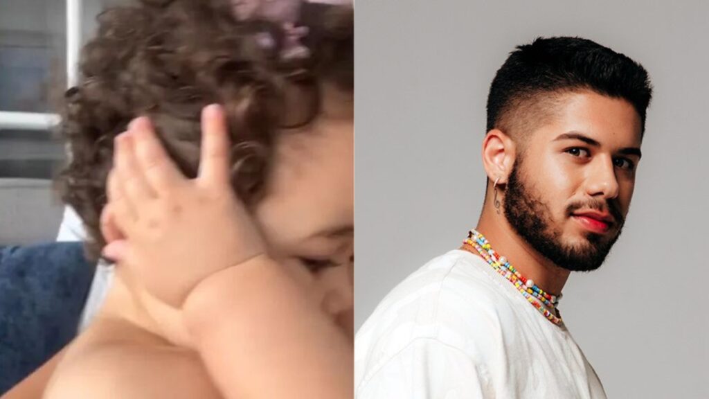 Karoline Lima mostra a filha escutando rap de Zé Felipe e reação surpreende Filha de Karoline Lima e Zé Felipe