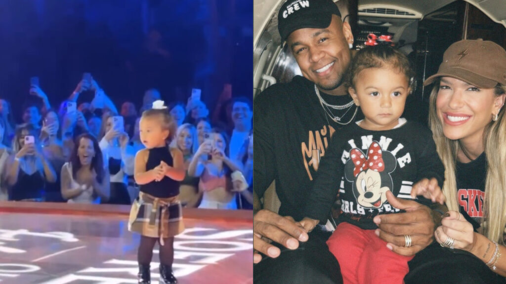 Leo Santana coloca a filha para dançar no palco e é detonado: “Incentivar não é legal” Filha de Leo Santana e Lore Improta chama atenção no palco