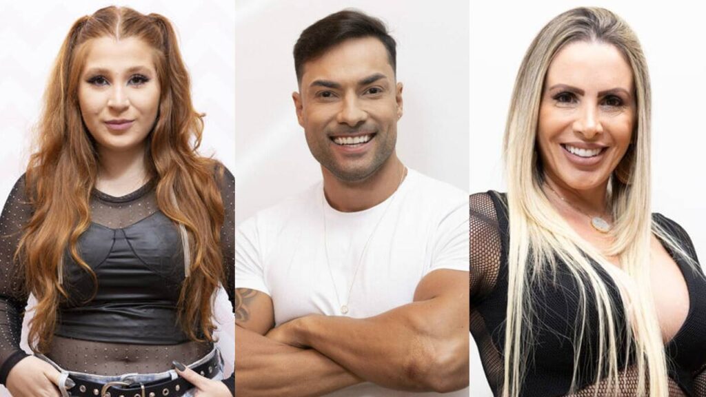 Enquete A Grande Conquista: parcial mostra quais famosos vão para a mansão hoje Giulia Garcia, Bruna Camargo e Faby Monarca estão em A Grande Conquista