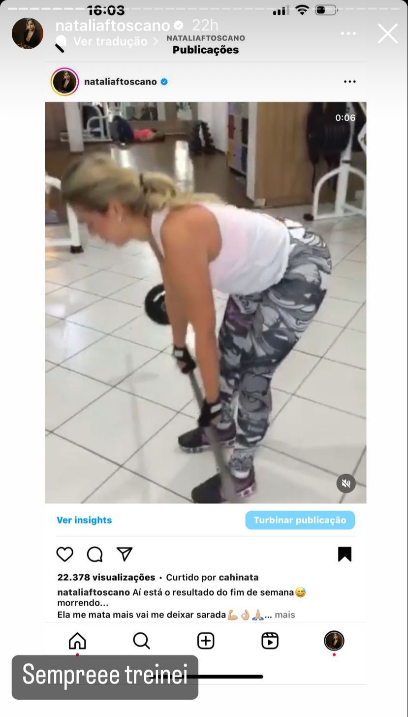 Mulher de Zé Neto é acusada de levar uma 'falsa vida fitness' e toma atitude 7 Natália Toscano, mulher de Zé Neto