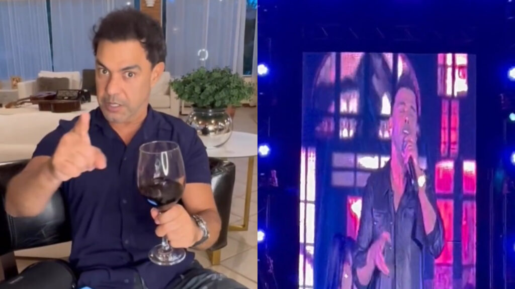 Zezé Di Camargo desafina em show e situação viraliza