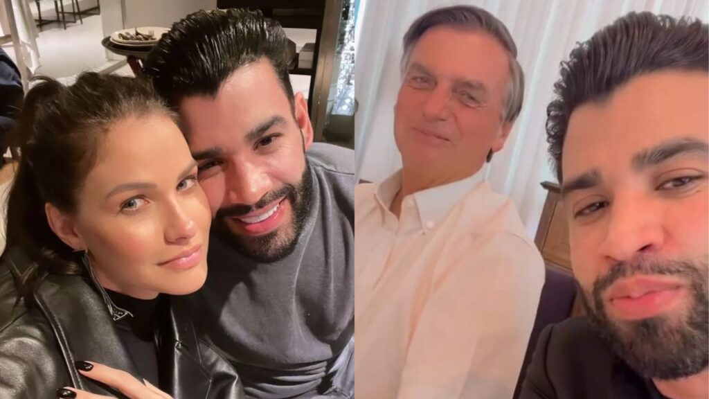 Esposa de Gusttavo Lima é exposta após receber dinheiro do governo Bolsonaro Andressa Suita, Gusttavo Lima e Bolsonaro
