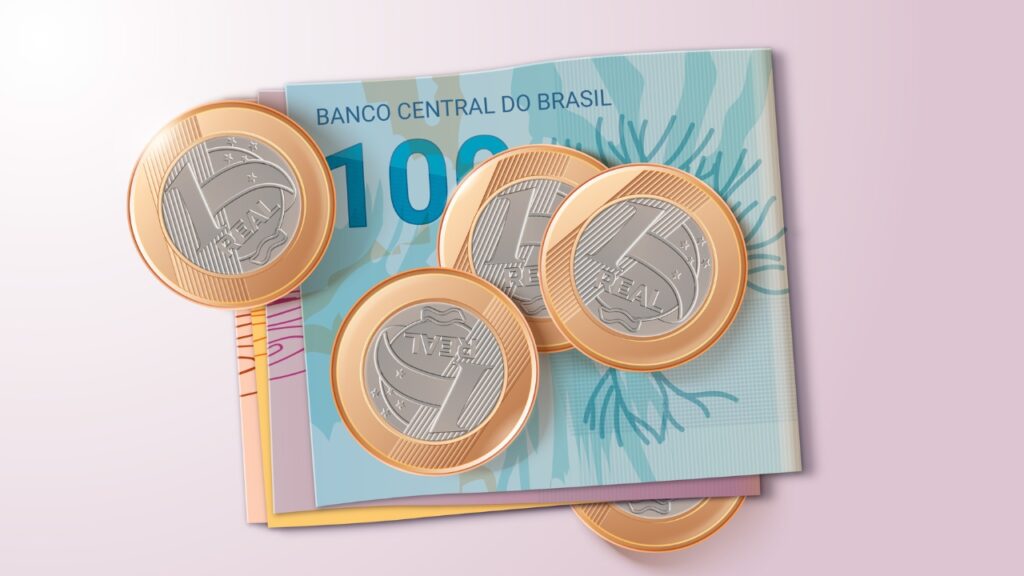 Dinheiro em cédulas e moedas