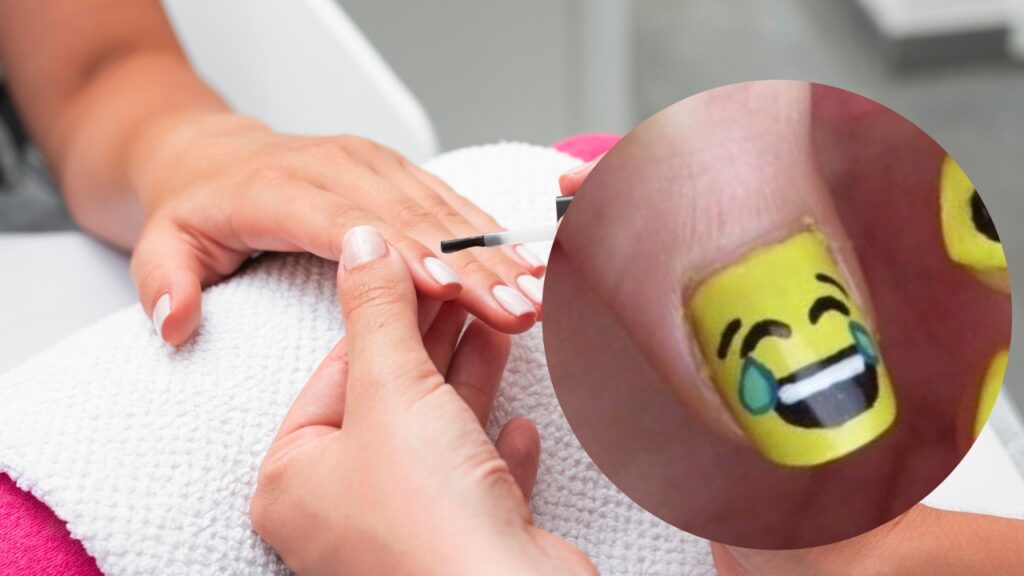 Unhas inspiradas em emojis