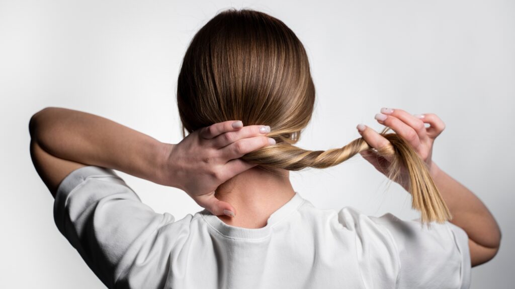 Cabelo tratado com queratina