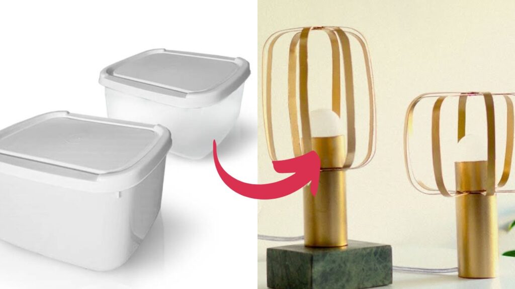 3 ideias incríveis de como transformar potes de sorvete em itens impressionantes Ideias com potes de sorvete