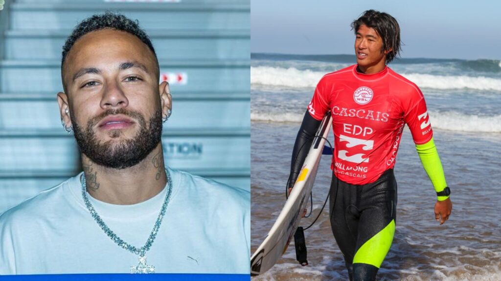 Neymar debocha de surfista japonês derrotado por Gabriel Medina Neymar provoca surfista
