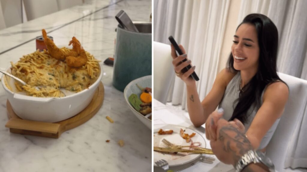 Neymar elogia comida de Bruna Biancardi nas redes sociais Neymar elogia comida de Bruna Biancardi nas redes sociais.