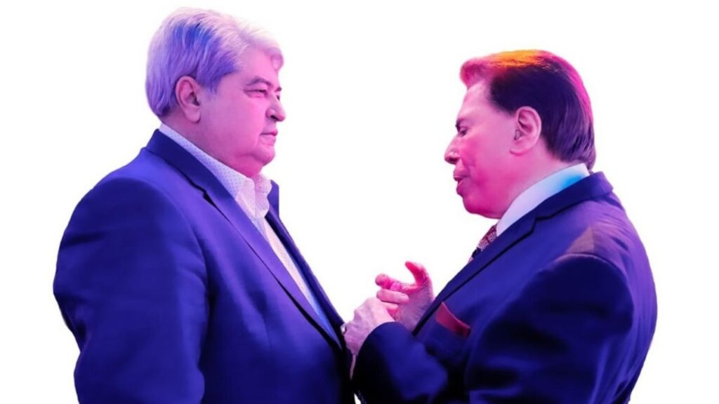 Datena e Silvio Santos