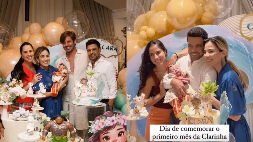 Zezé Di Camargo e Graciele Lacerda comemoram primeiro mês da filha
