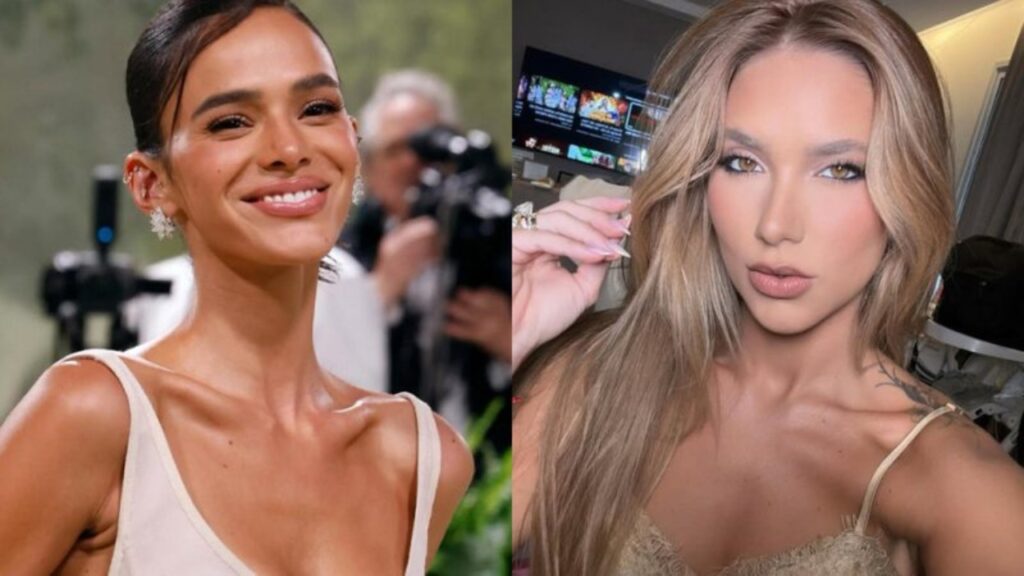 Bruna Marquezine ri de piada e web aponta deboche com Virginia Fonseca Bruna Marquezine ri de piada e web aponta deboche com Virginia Fonseca