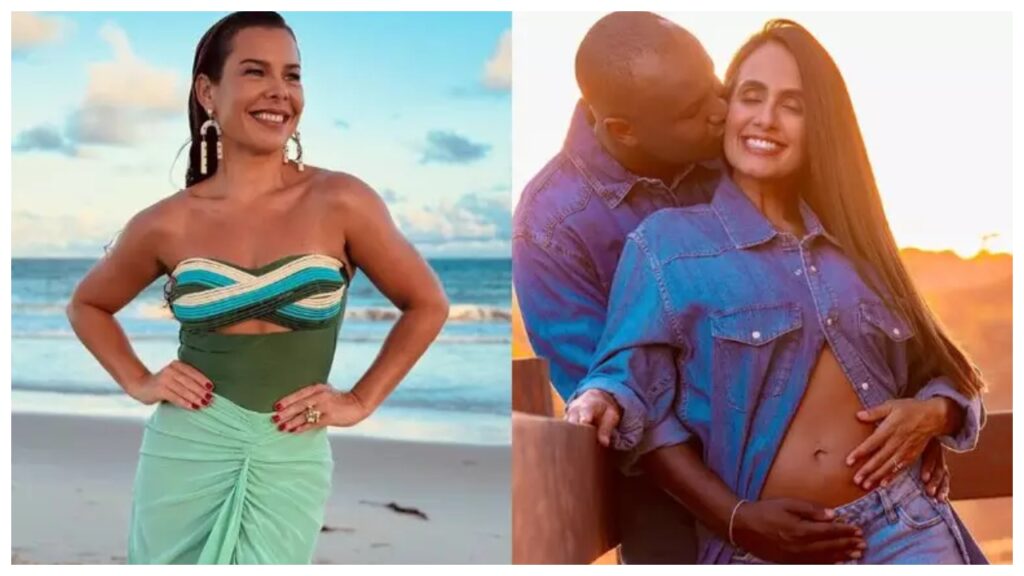ex de thiaguinho fernanda souza celebra gravidez de carol peixinho