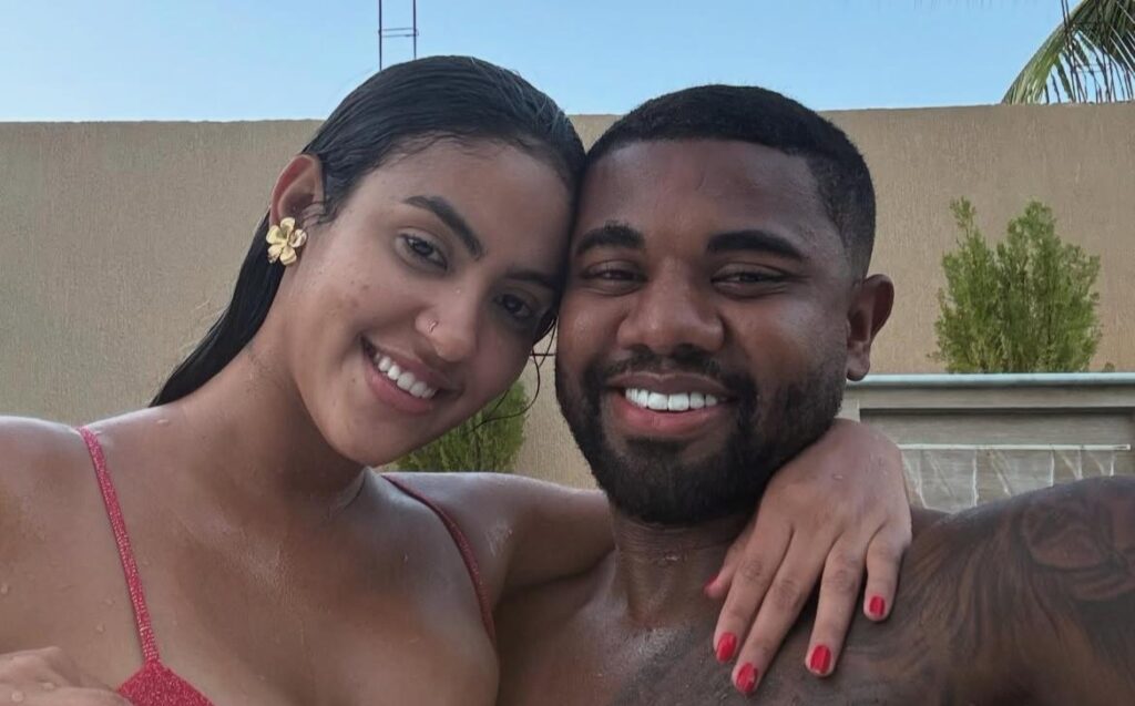 Quem é Adriana Paula, namorada de Davi Brito que está grávida dele
