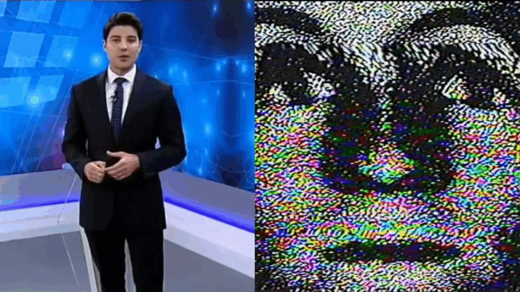 Transmissão da Record News é interrompida por vídeo bizarro, confira Transmissão da Record News é interrompida por vídeo bizarro, confira