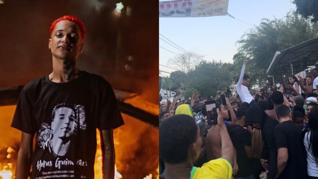 Oruam é solto após dois meses preso, e multidão o recebe com festa Oruam