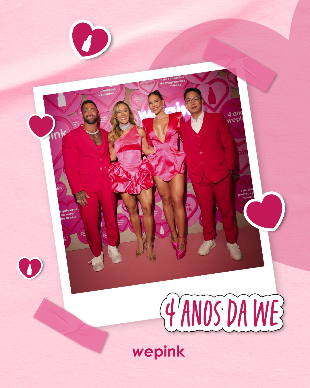 WePink completa 4 anos entre sucessos, memes e polêmicas 1 Postagem de comemoração de 4 anos da WePink