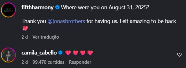 Fifth Harmony voltou? Saiba tudo sobre a reunião da banda após 7 anos 1 Camila Cabello/ Fifth Harmony