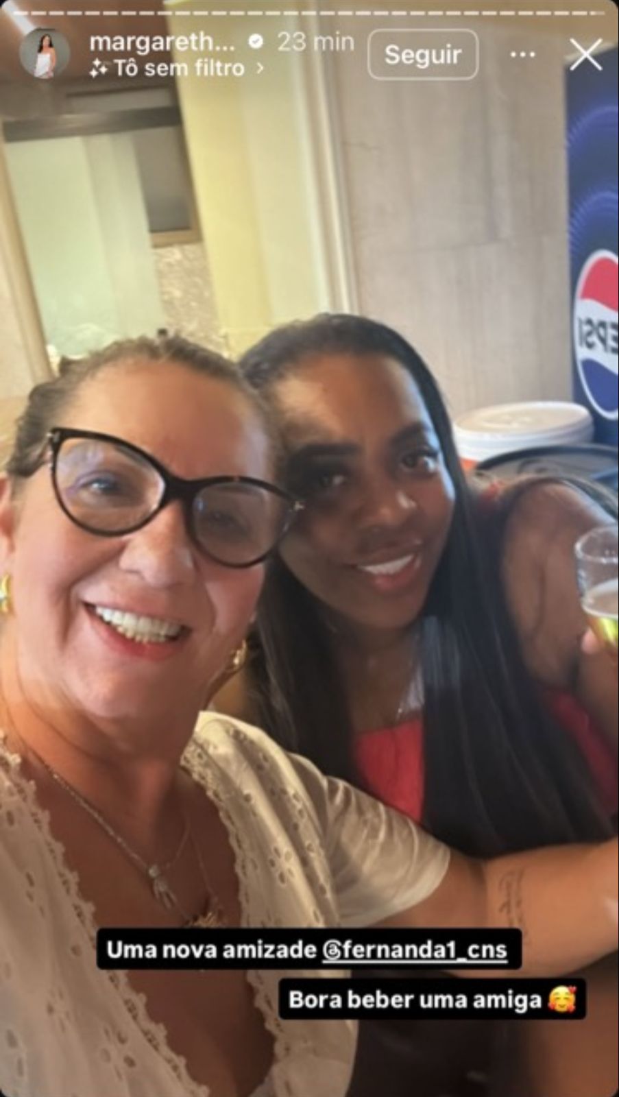 Margareth Serrão, mãe de Virginia Fonseca, e Fernanda Cristina, mãe de Vini Jr.