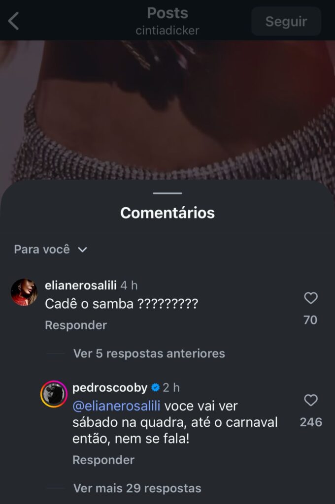 Pedro Scooby defende esposa após anúncio como musa do Salgueiro 1 Pedro Scooby/ Cintia Dicker