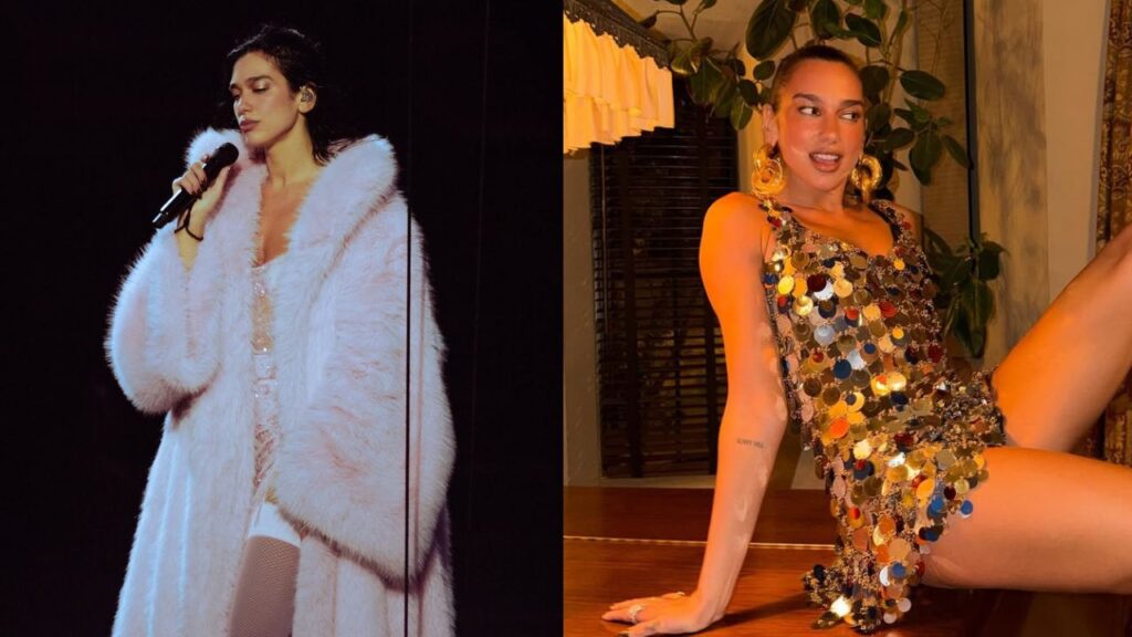Fotomotagem da cantora Dua Lipa