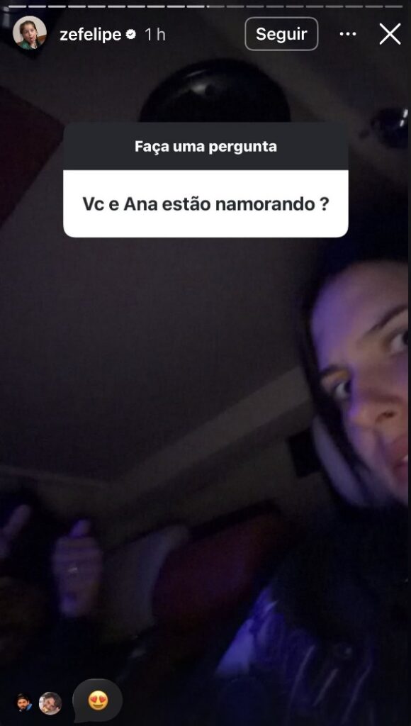 Zé Felipe detalha status da relação com Ana Castela; saiba mais 1 Ana Castela
