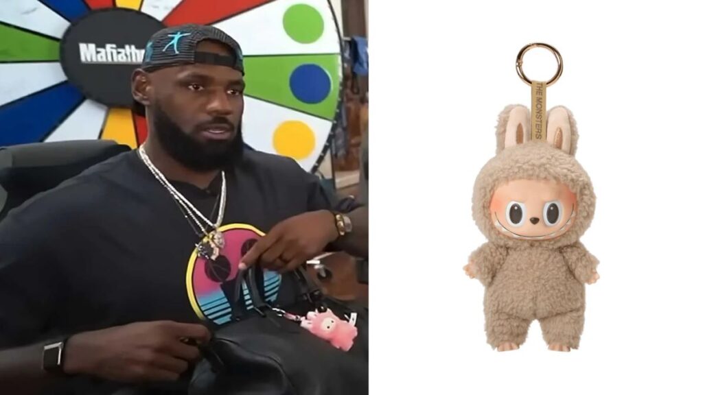 LeBron James entra na febre do Labubu e mostra acessório em live LeBron James entra na febre do Labubu e mostra acessório em live
