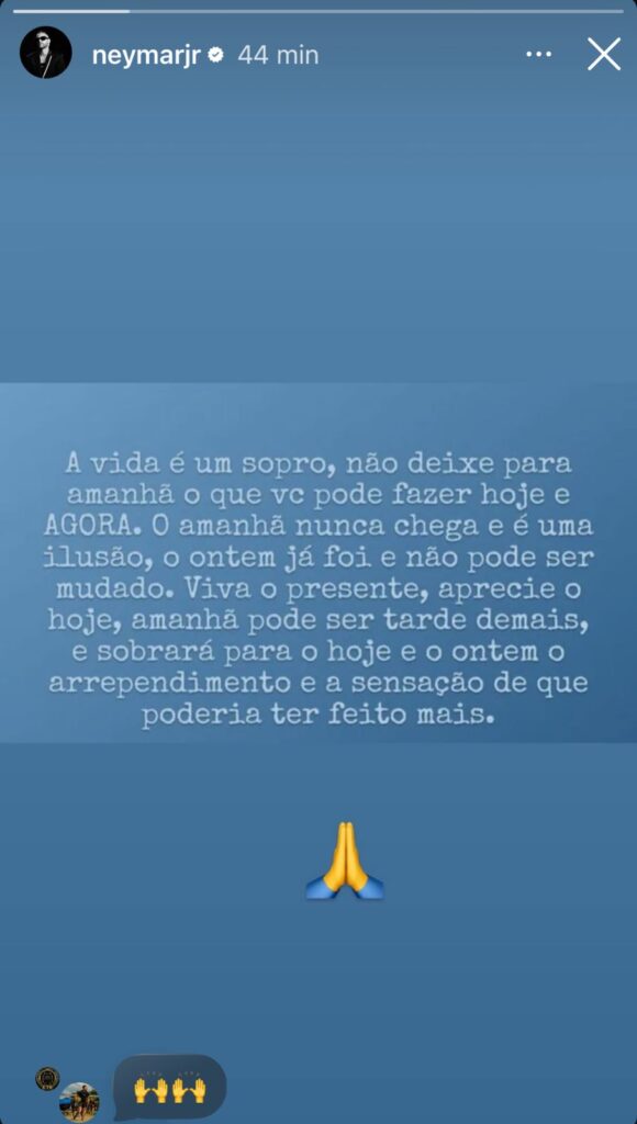 Neymar reflexao