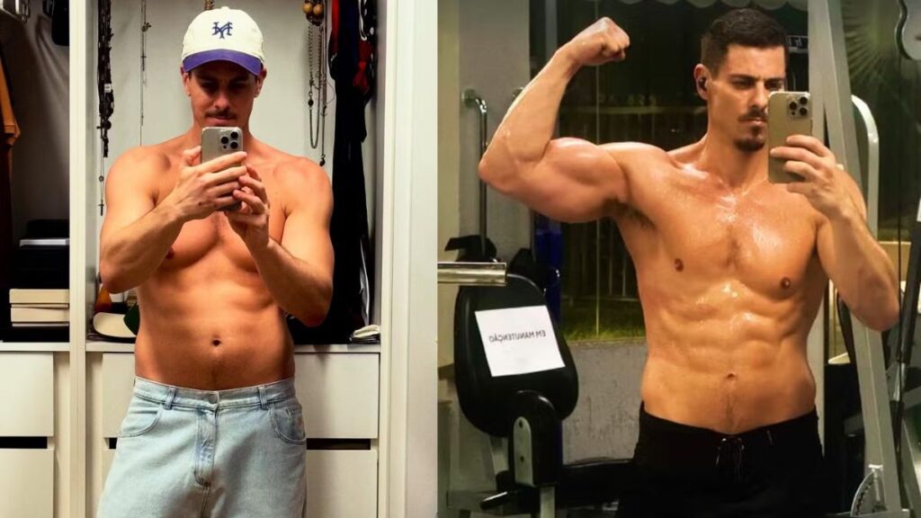 Sacha Bali exibe corpo definido antes de luta contra Davi Brito; confira antes e depois Sacha Bali exibe corpo definido antes de luta contra Davi Brito